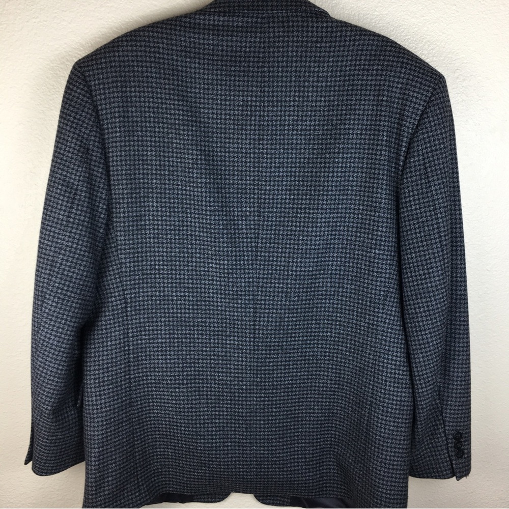 Cricketeer Men's Gray Wool Cashmere Blend Notch Lapel 2-Button Blazer 42R - Picture 6 of 15